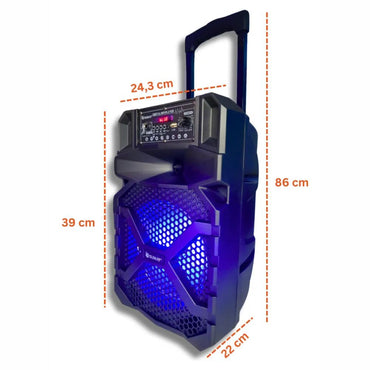 Caixa Som Portátil Amplificada Sumay 270w Bivolt Advance 2