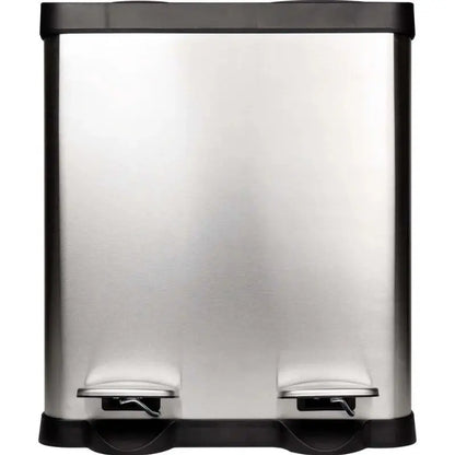 Lixeira Dupla 30 Litros De Aço Inox Com Pedal Kala - 317550