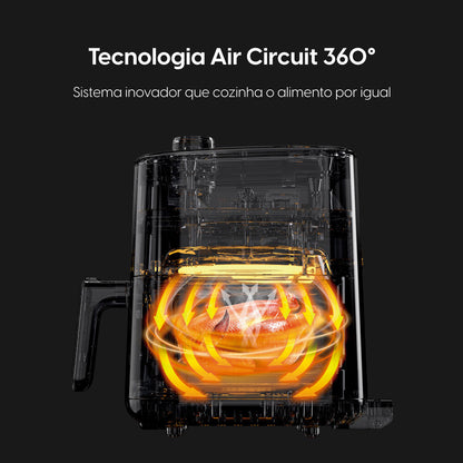 Fritadeira Air fryer Facilita Fry 3,5Litros Preta 127V Elgin