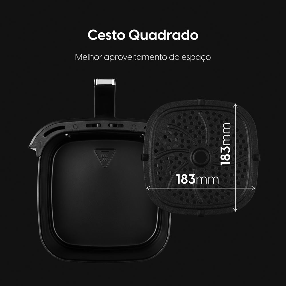Fritadeira Air fryer Facilita Fry 3,5Litros Preta 220V Elgin