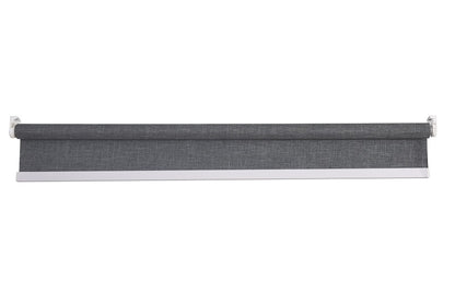 Persiana Bloom Blackout Linho 160x160 Cinza Escuro - Evolux