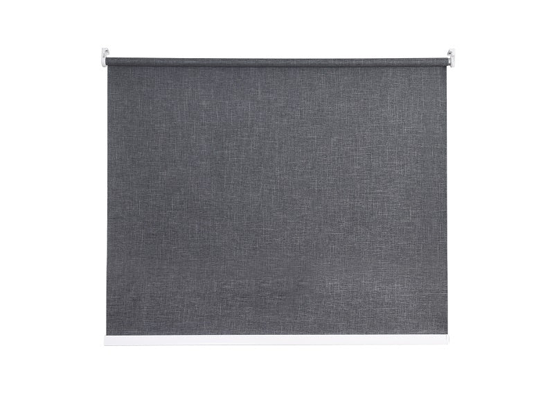 Persiana Bloom Blackout Linho 160x160 Cinza Escuro - Evolux