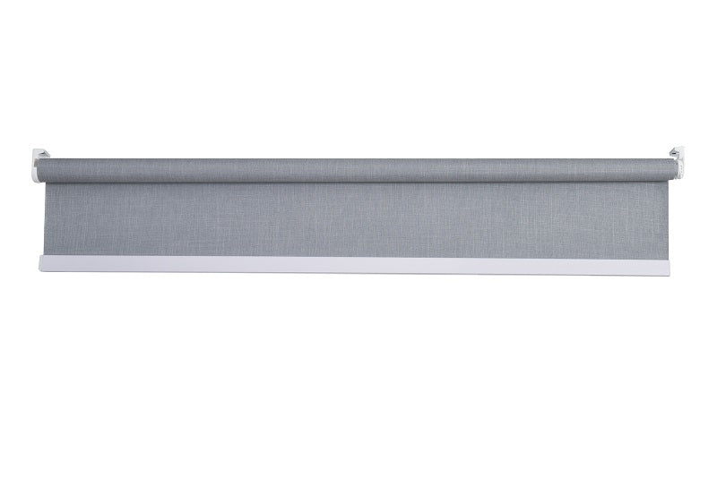Persiana Bloom Blackout Linho 160x160 Cinza Claro - Evolux