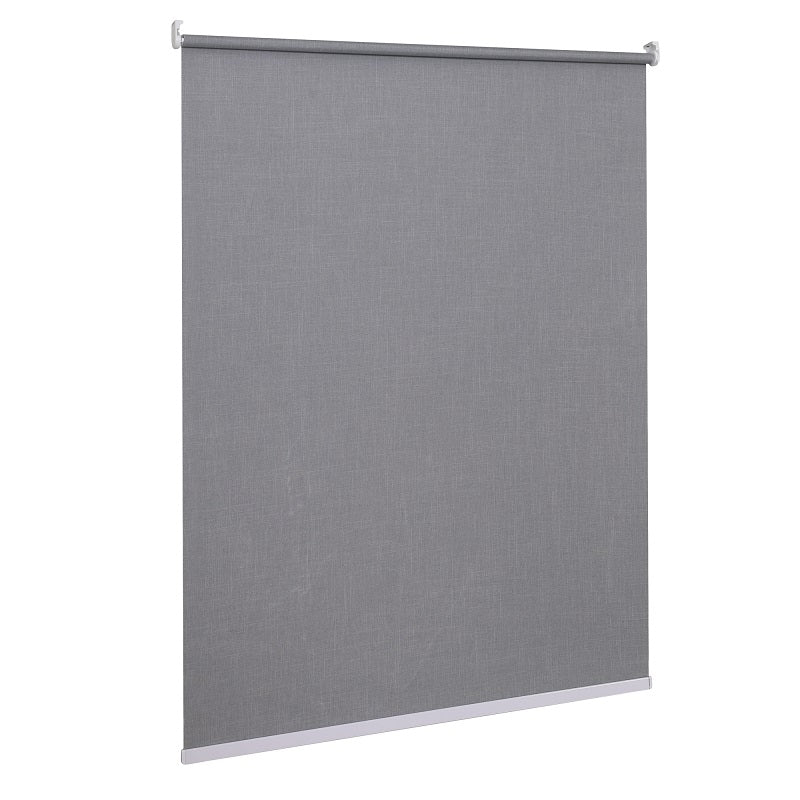 Persiana Bloom Blackout Linho 160x160 Cinza Claro - Evolux