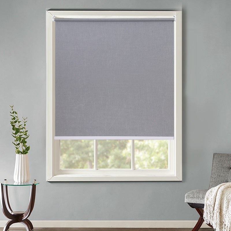 Persiana Bloom Blackout Linho 160x160 Cinza Claro - Evolux