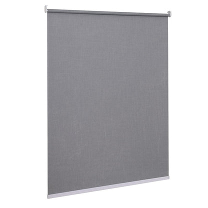 Persiana Bloom Blackout Linho 140x160 Cinza Claro - Evolux