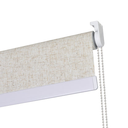 Persiana Bloom Blackout Linho 140x160 Bege - Evolux