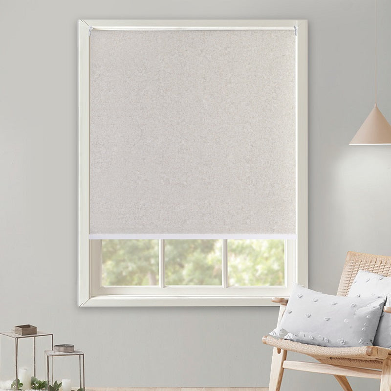 Persiana Bloom Blackout Linho 140x160 Bege - Evolux