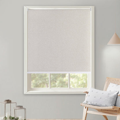 Persiana Bloom Blackout Linho 160x160 Bege - Evolux