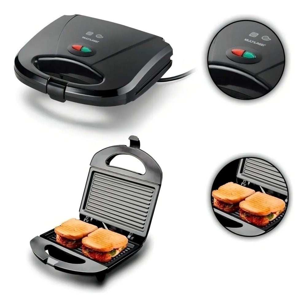 Sanduicheira Minigrill 750w Preta 127v Ce043 Multi