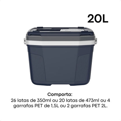 Caixa Térmica SUV 20 Litros Azul Tech - 56804 - Termolar