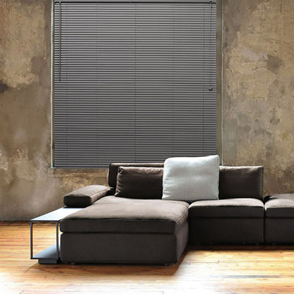 Persiana OFF-25 com Lâminas PVC 25mm Chumbo 120X1,30 Evolux