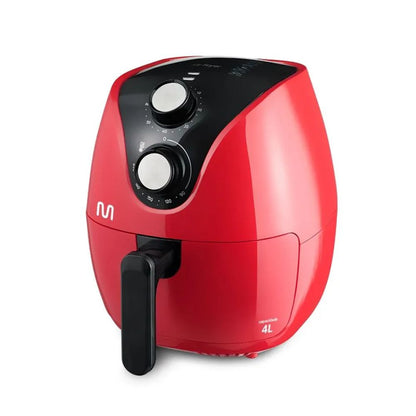 Air Fryer Vermelha 4L 127v Timer Grade Removível GO203 Multi