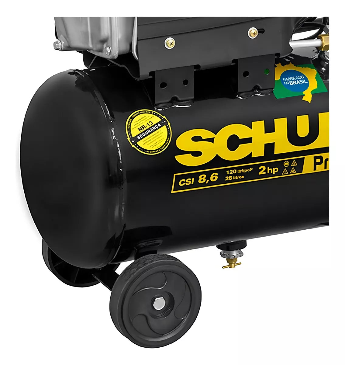 Motocompressor Pratiko 25Litros CSI8,6/25 2Hp -220V - Schulz