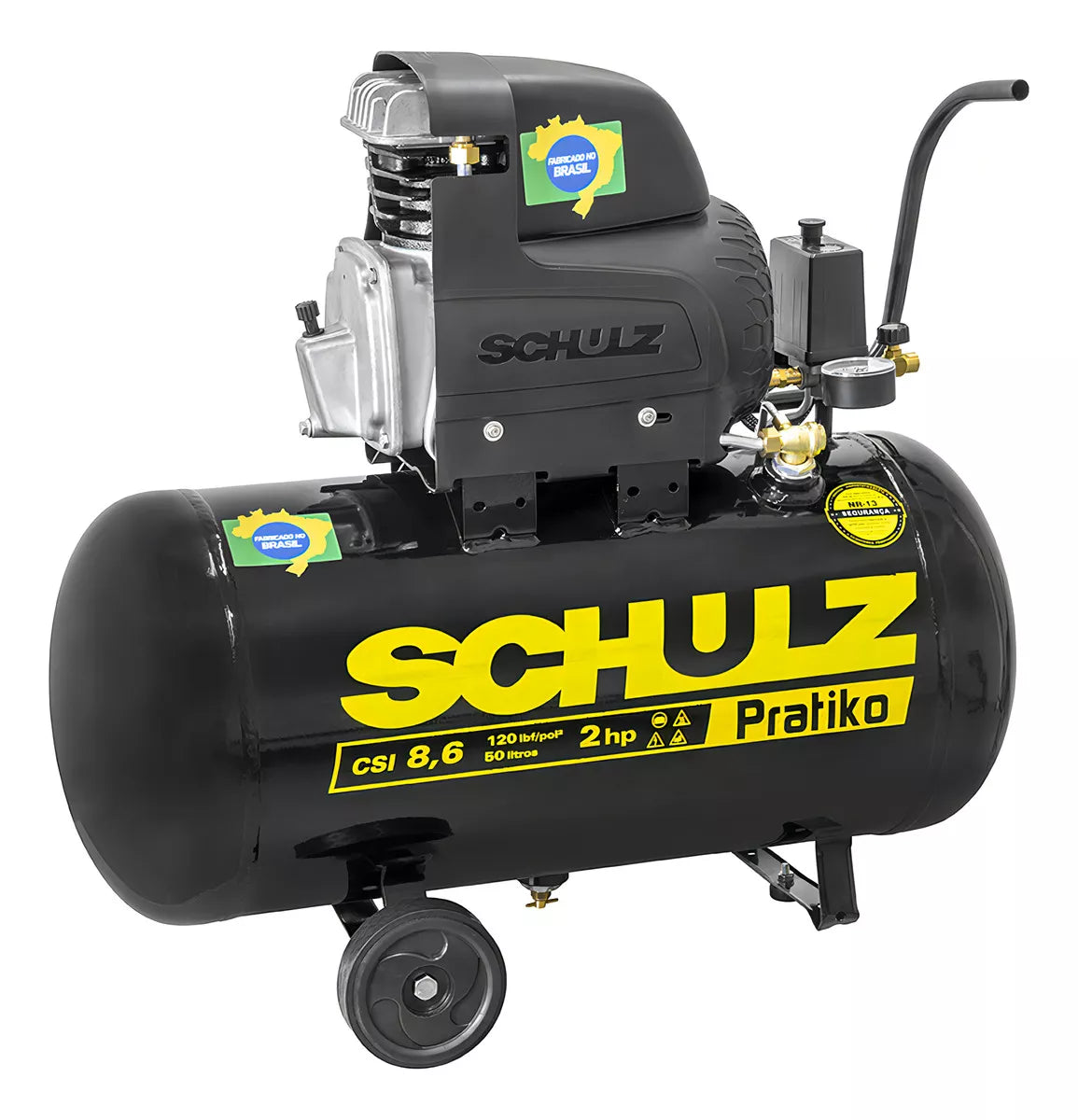 Motocompressor Pratiko 25Litros CSI8,6/25 2Hp -220V - Schulz