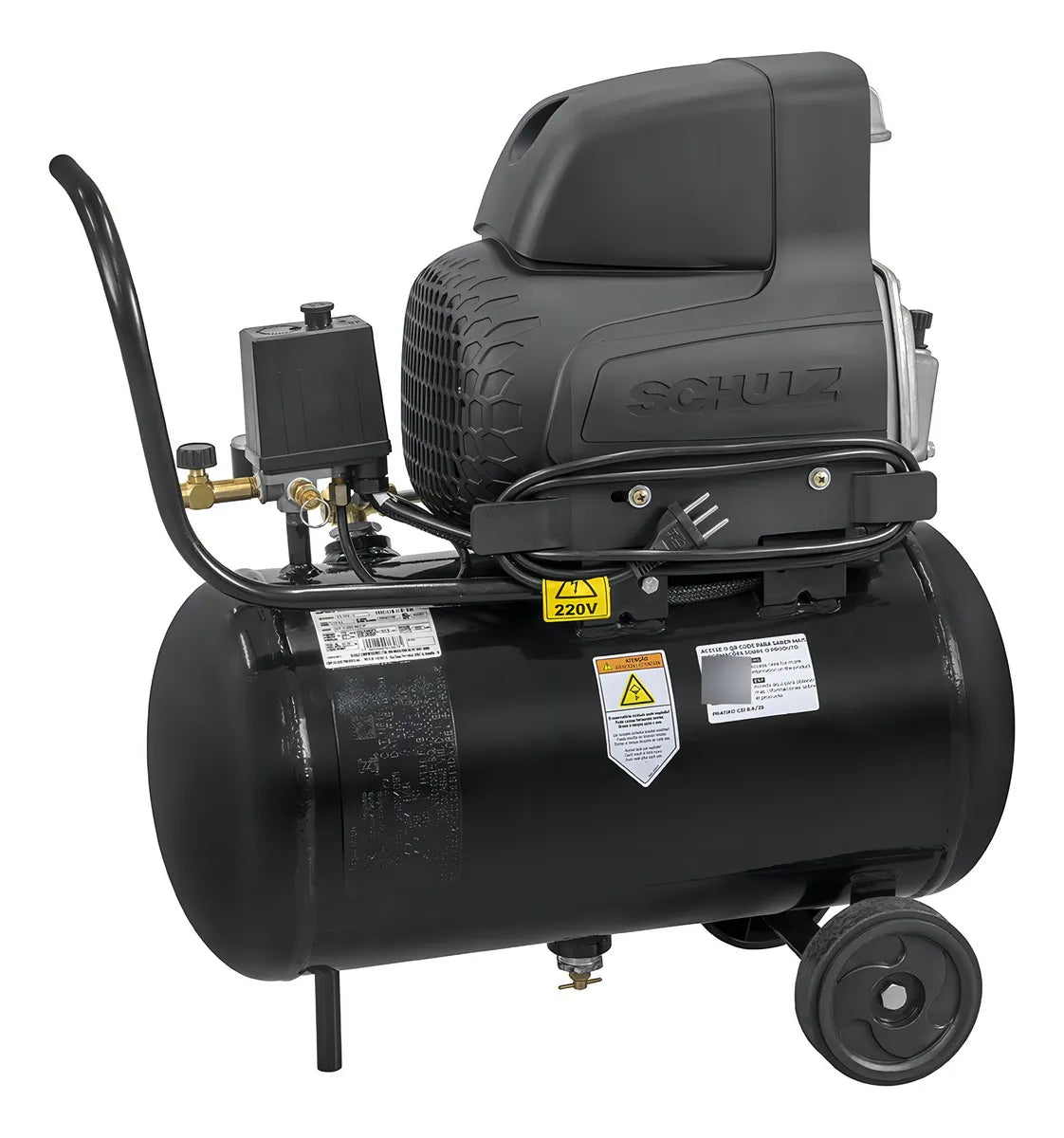 Motocompressor Pratiko 25Litros CSI8,6/25 2Hp -220V - Schulz