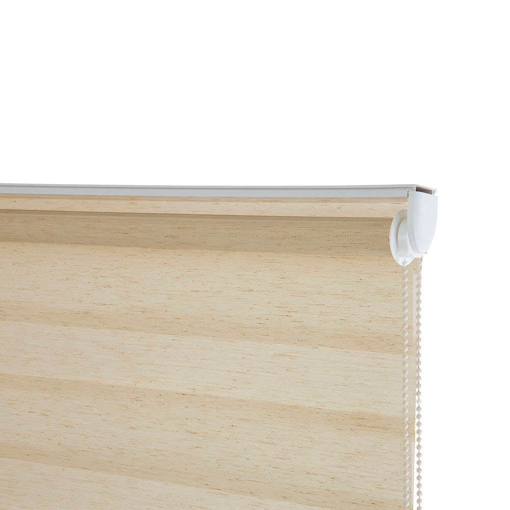 Persiana Janela Rolo Zebra T-Duplo 120X260 Bege Linho Evolux