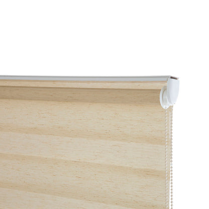 Persiana Janela Rolo Zebra T-Duplo 120X260 Bege Linho Evolux