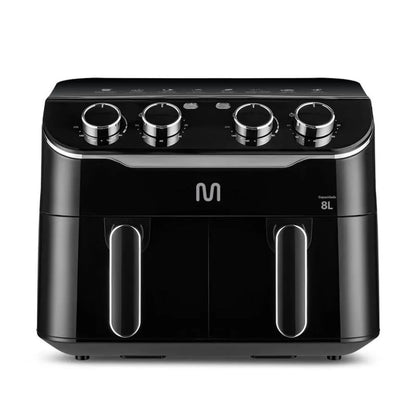 Fritadeira Elétrica Air Fryer 8l 2 Gavetas 127v Multi Go233