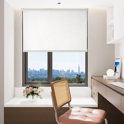 Persiana Bloom Corta Luz 160x160 Off White - Evolux