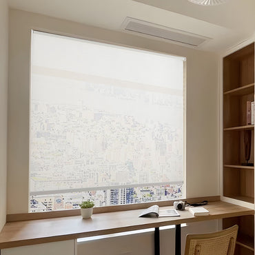 Persiana Bloom Corta Luz 160x160 Off White - Evolux