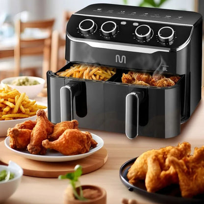 Fritadeira Elétrica Air Fryer 8l 2 Gavetas 220v Multi Go234