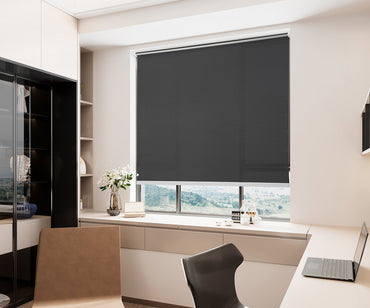 Persiana Noblesse Corta Luz 160x160 Preta - Evolux