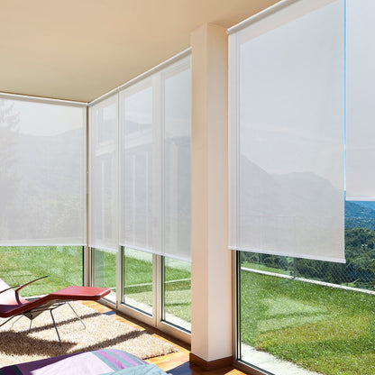 Persiana Screen Rolo Solar 160X160 Cor Branca - Evolux