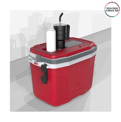 Caixa térmica 32 Litros Vermelho Latino - 58552 - Termolar