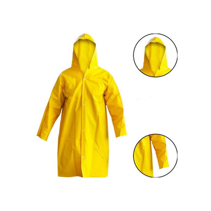 Capa De Chuva Impermeável Tamanho G Pvc Forrado Com Capuz