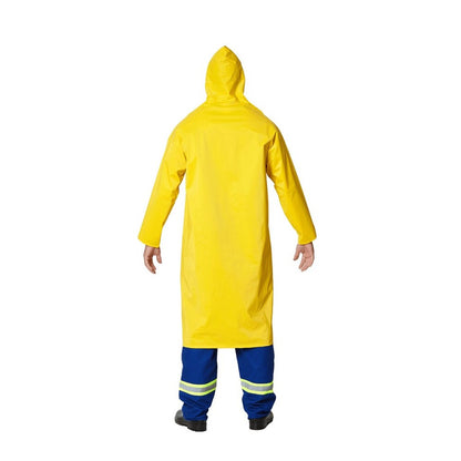 Capa De Chuva Impermeável Tamanho G Pvc Forrado Com Capuz