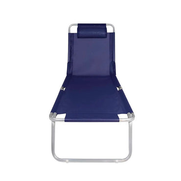 Cadeira Espreguiçadeira Alumínio Azul Marinho 002701 - Mor