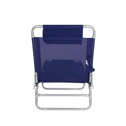 Cadeira Espreguiçadeira Alumínio Azul Marinho 002701 - Mor