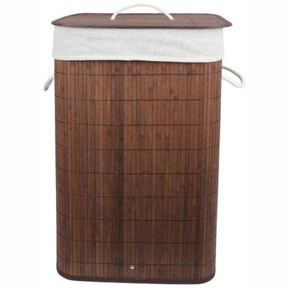 Cesto Lavanderia de Bambu Marrom 65 litros N2301689 Evolux