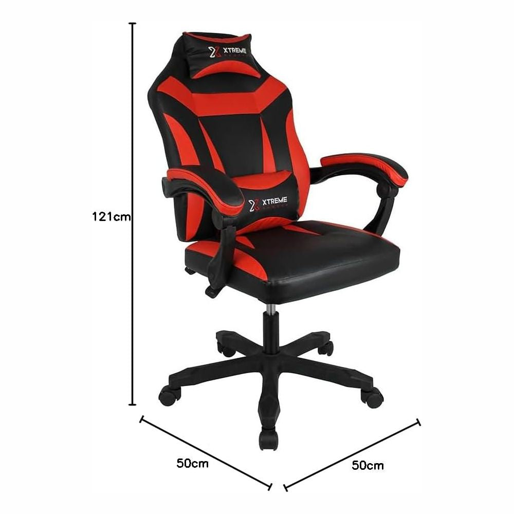 Cadeira Gamer Supra Preta e Vermelha Xtreme Gamers Evolux