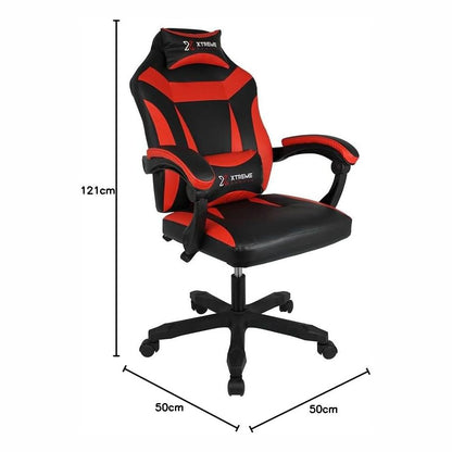Cadeira Gamer Supra Preta e Vermelha Xtreme Gamers Evolux