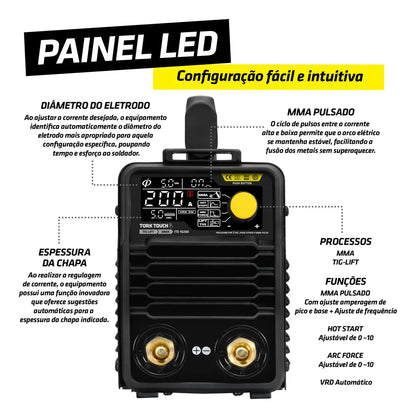 INVERSOR 200 AMPERES (TIG/ELETRODO) 220V ITE-10200-220V TORK