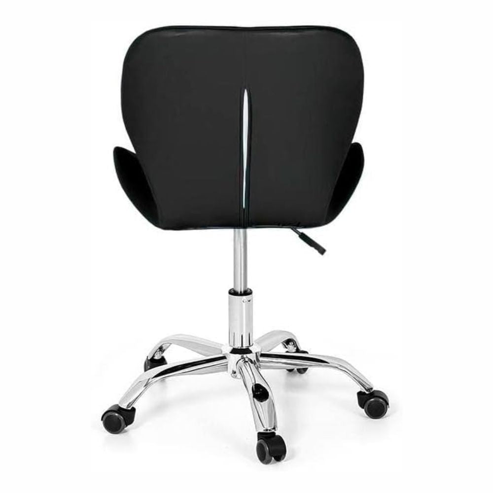 Cadeira Office Eiffel Slim Base Giratória Preta Evolux