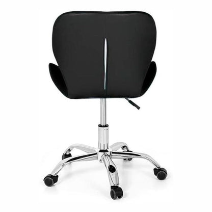 Cadeira Office Eiffel Slim Base Giratória Preta Evolux