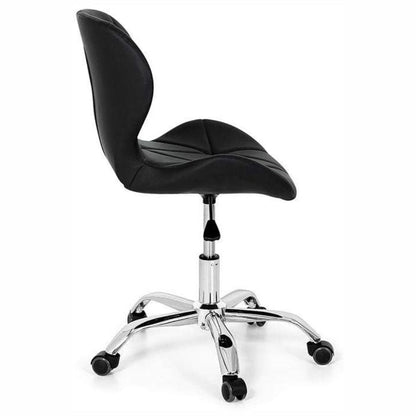 Cadeira Office Eiffel Slim Base Giratória Preta Evolux