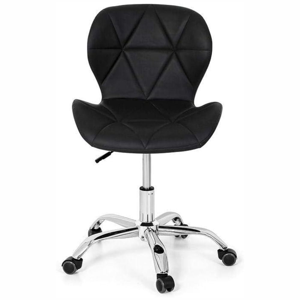 Cadeira Office Eiffel Slim Base Giratória Preta Evolux