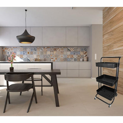 Carrinho Organizador Multiuso 3 Prateleiras Metal Evolux