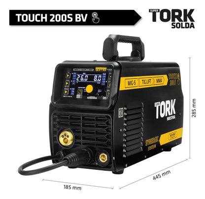 INVERSOR 200 AMPERES (MIG/MMA/TIG) - BV IMETS-11200-BV TORK