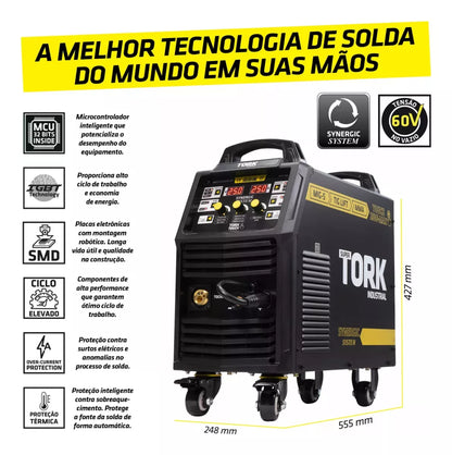 Inversora Trisolda IMETS-9250 - 220V - 250AMP - 5/20KGS Tork