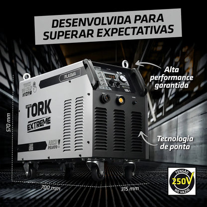 CORTE PLAS ARCO PILOTO 100A COMPRESSOR PLC-11100-3X220V TORK