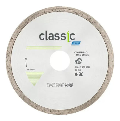DISCO DIAM CONTINUO CLASSIC 110X20 NORTON