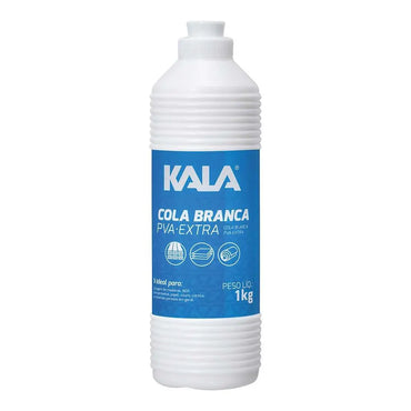 Cola Branca Pva Extra Para Madeira E Mdf 1kg 970255 Kala