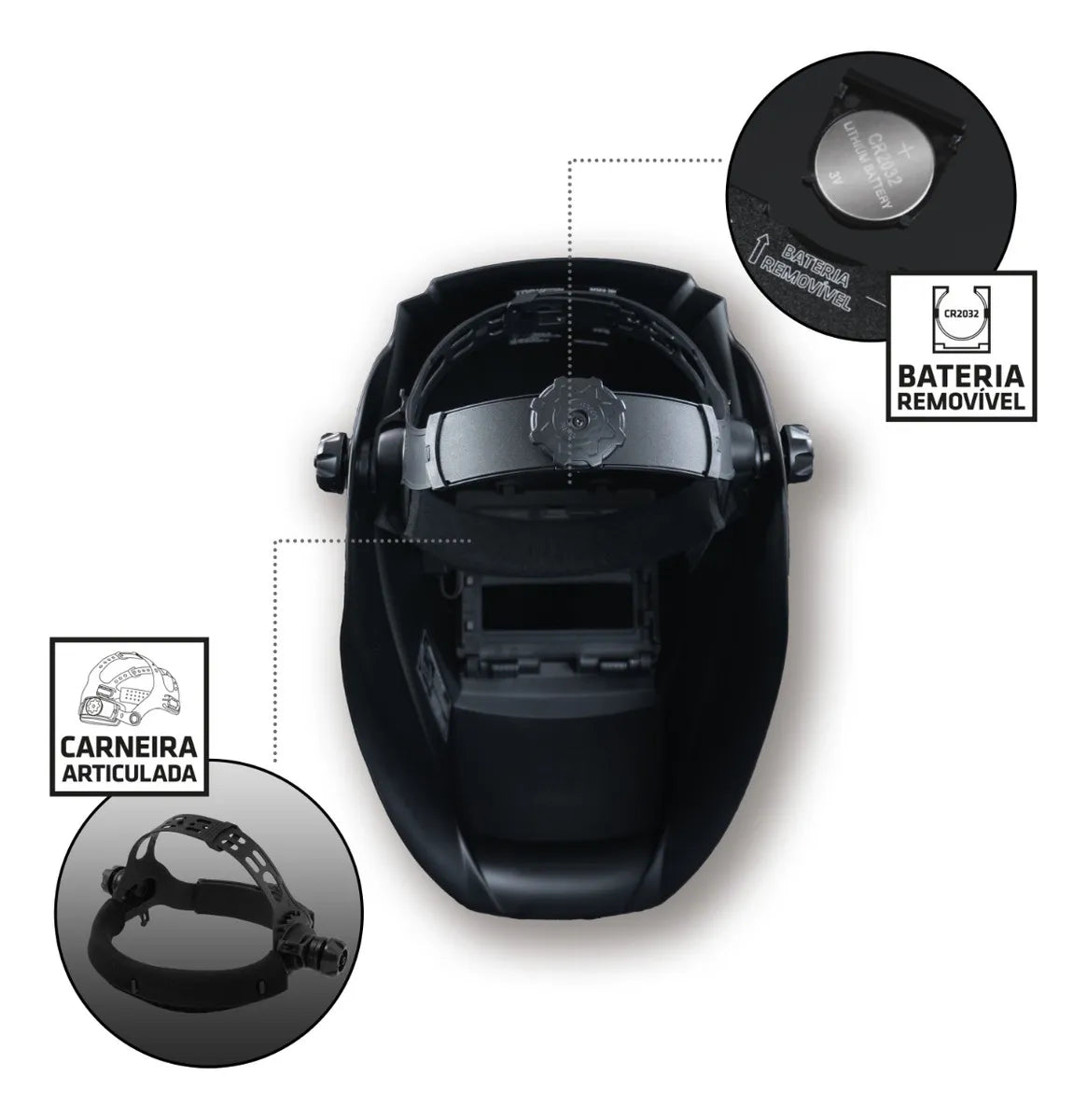 MASCARA DE SOLDA - MAK SOLAR COMB-701/2X12 TORK