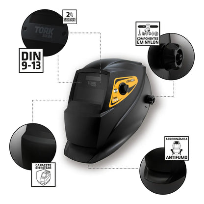 MASCARA DE SOLDA - MAK SOLAR COMB-701/2X12 TORK