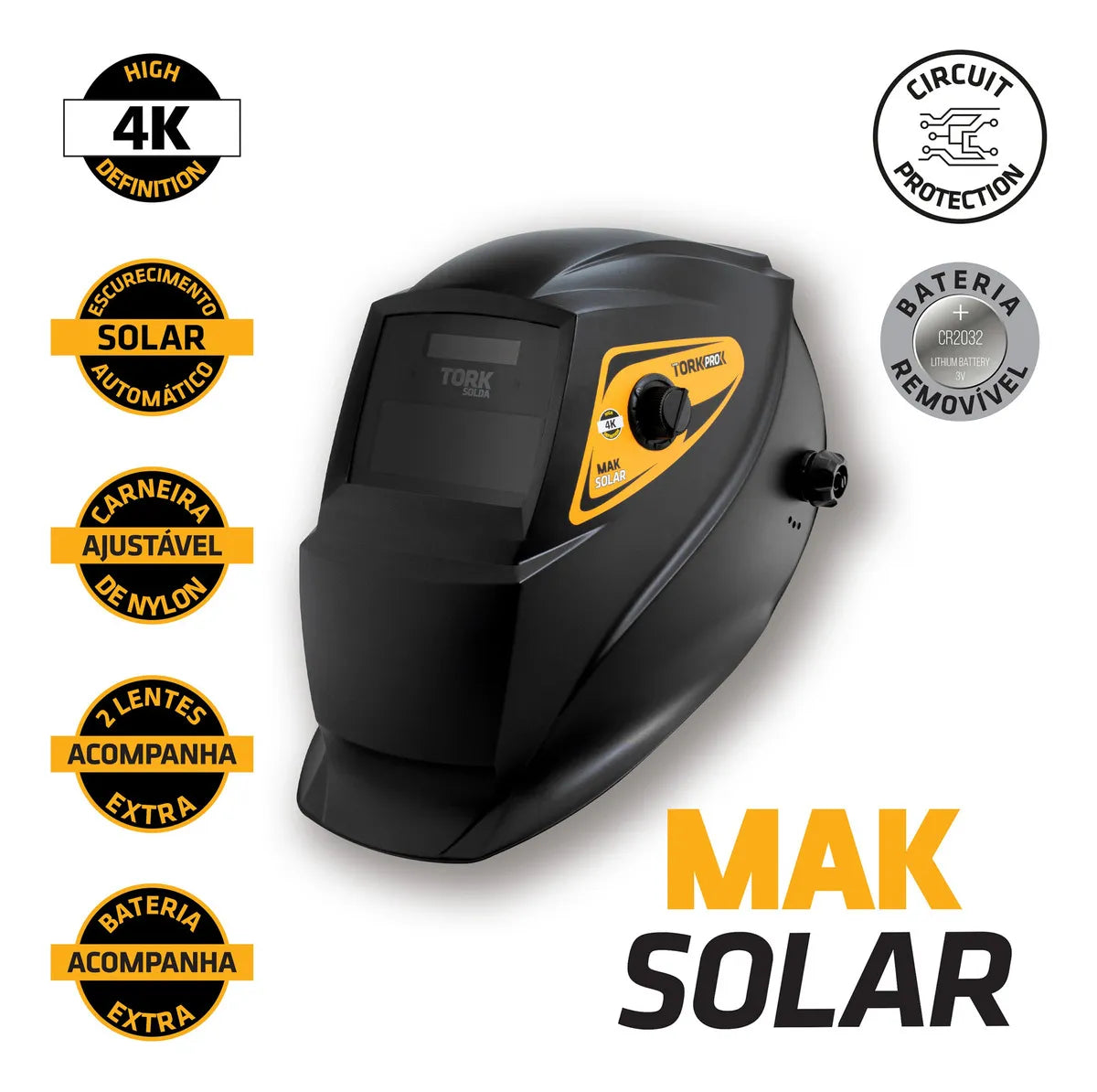 MASCARA DE SOLDA - MAK SOLAR COMB-701/2X12 TORK